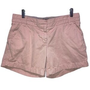 J. CREW Size 4 Blush Chino Shorts 100% cotton GUC 11180